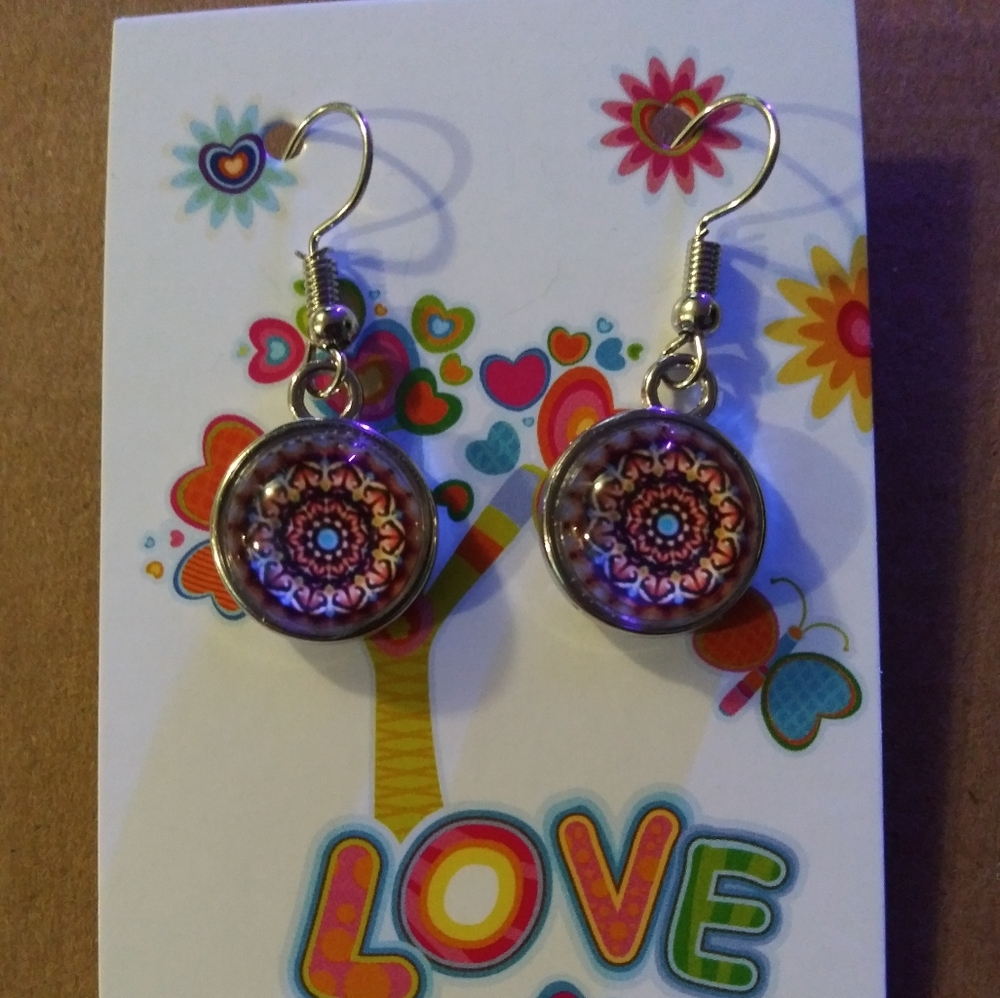 Handmade cabochon earrings